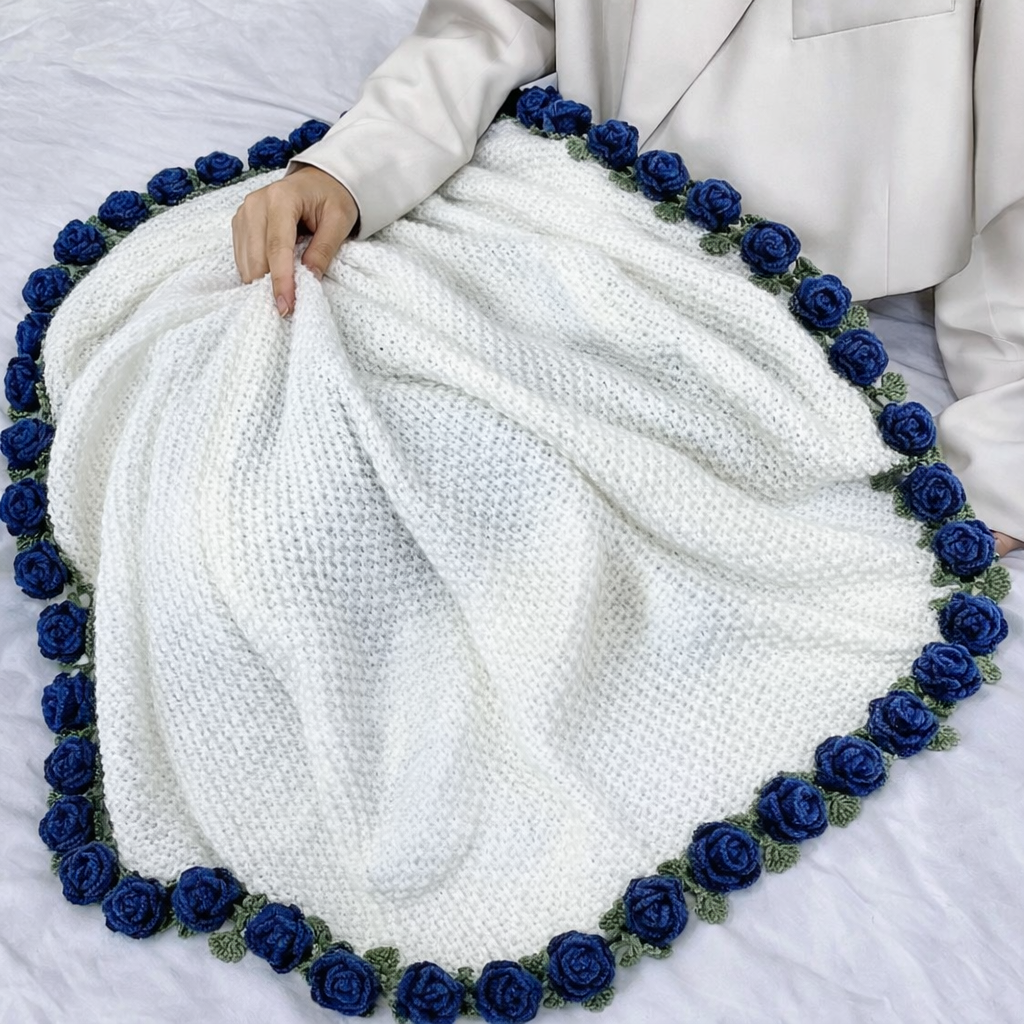 Plaid Bouquet de Roses