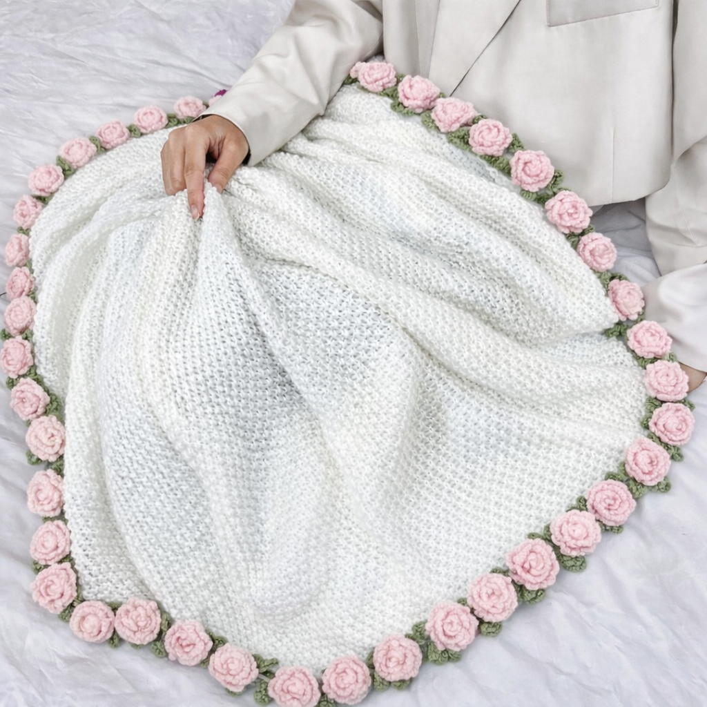 Plaid Bouquet de Roses