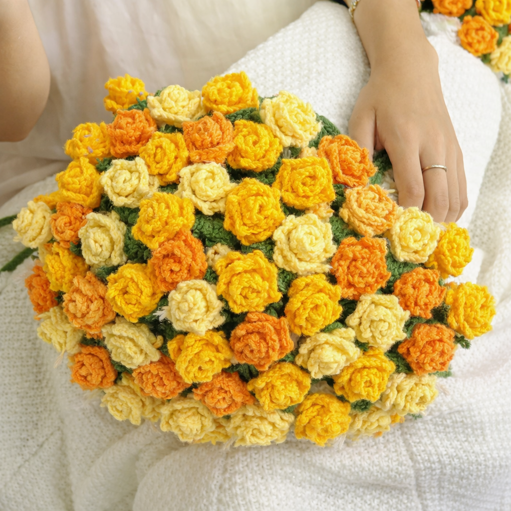 Plaid Bouquet de Roses