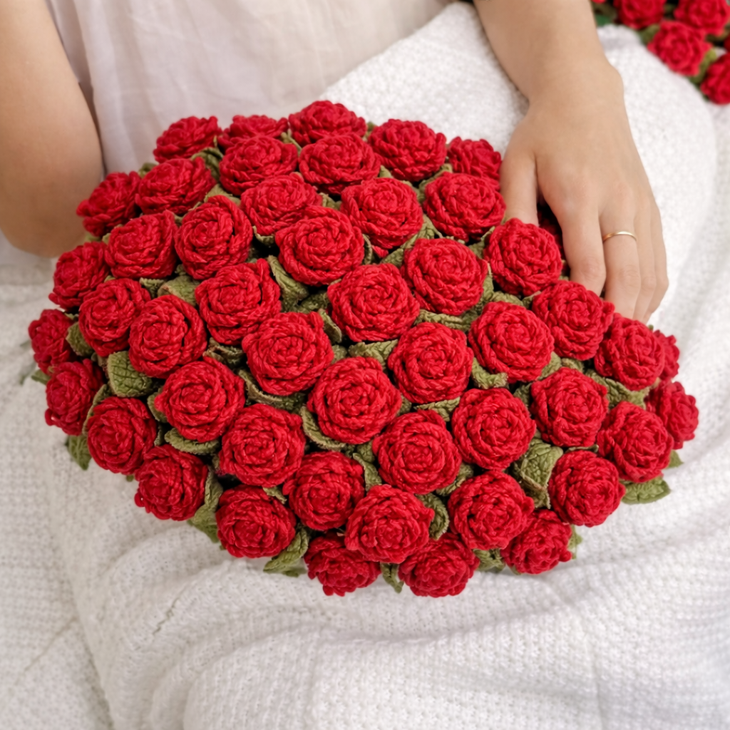 Plaid Bouquet de Roses