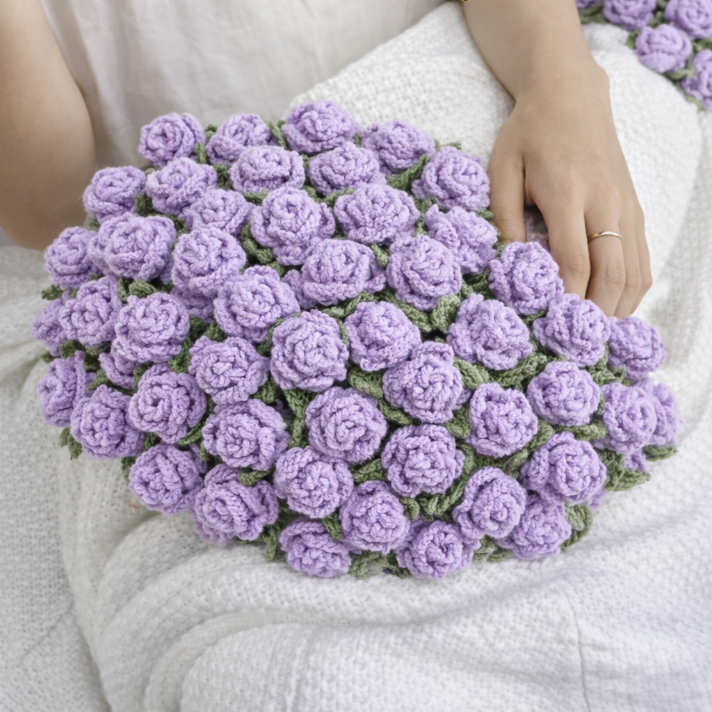 Plaid Bouquet de Roses